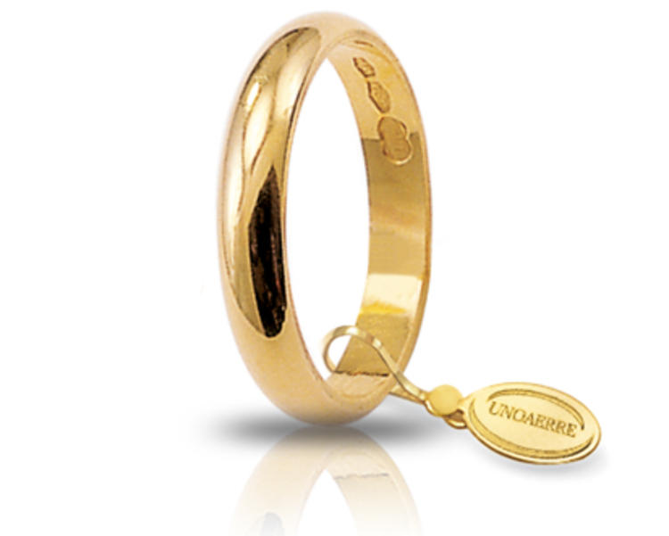 Fede classica unoaerre in Oro Giallo 18 kt. Gr. 3
