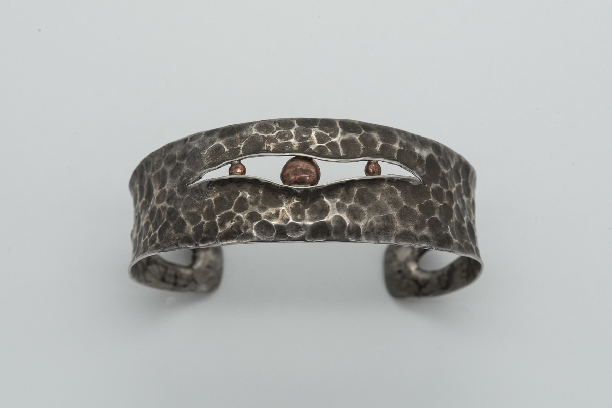 Bracciale in argento 925 e rame. - immagine 2
