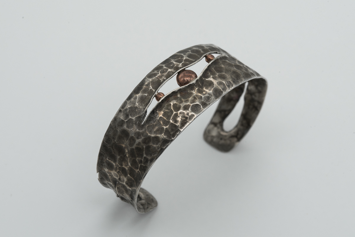 Bracciale in argento 925 e rame.