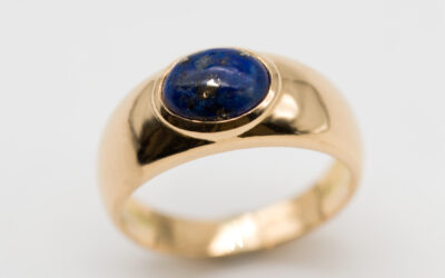 Anello oro con Lapis